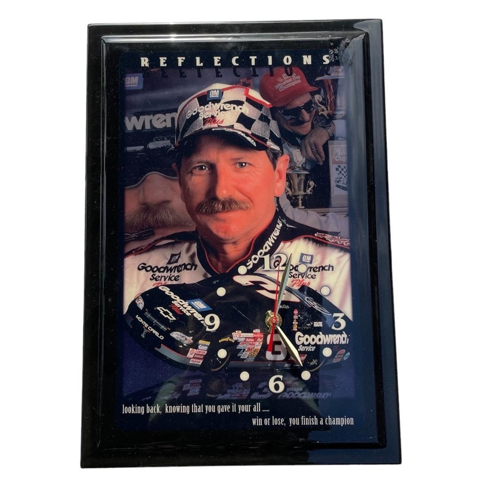 Vintage Dale Earnhardt Reflections Clock